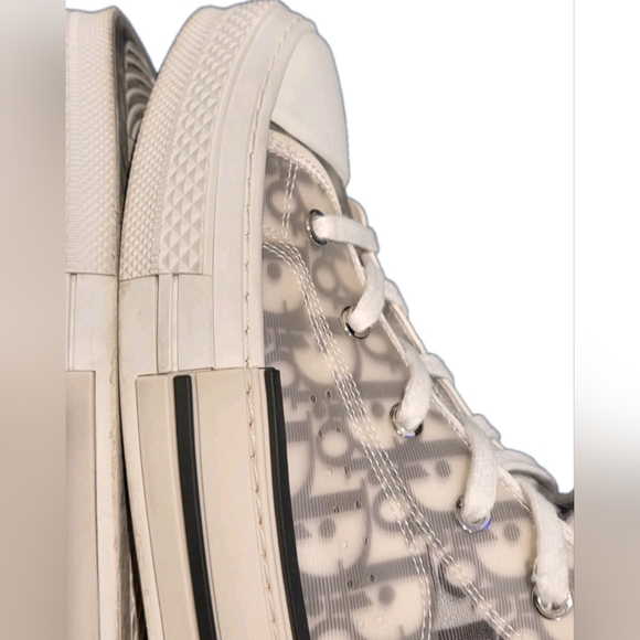 DIOR B23 League High-Top Sneaker White and Black Dior Canvas US Size 12 EU 45 - Picture 13 of 16